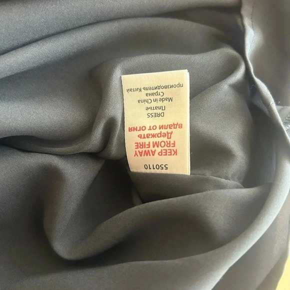 Monsoon London NWT dress  size 6 (10 UK) beautiful nylon blend and shimmery gray - Picture 12 of 13